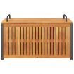 Outdoor Cushion Box 85x45x45/53 cm Solid Wood Acacia and Steel