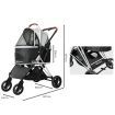 4 Wheels Pet Stroller Dog Cat Pram