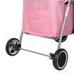 Pet Stroller Dog Cat Carrier Foldable Pink