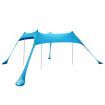 Beach Tent Camping Canopy 4-6 Person Family Sun Shade Shelter 300x300cm Blue