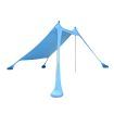 Beach Tent Camping Canopy 2-4 Person Family Sun Shade Shelter 210x210cm Blue