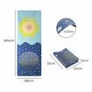 Yoga Mat Foldable Non-Slip Exercise Blue