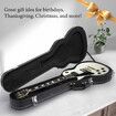 Melodic Electric Guitar Case Arch Top Hard Shell Epiphone Les Paul LP Standard Custom Storage Gig Bag Cabinet Carrying Lockable Black