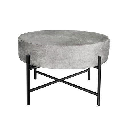 Foot Stool Ottoman Footstool Grey