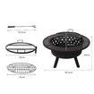 Fire Pit BBQ Grill Outdoor Fireplace