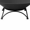 2IN1 Fire Pit Bowl Firepit Garden Black