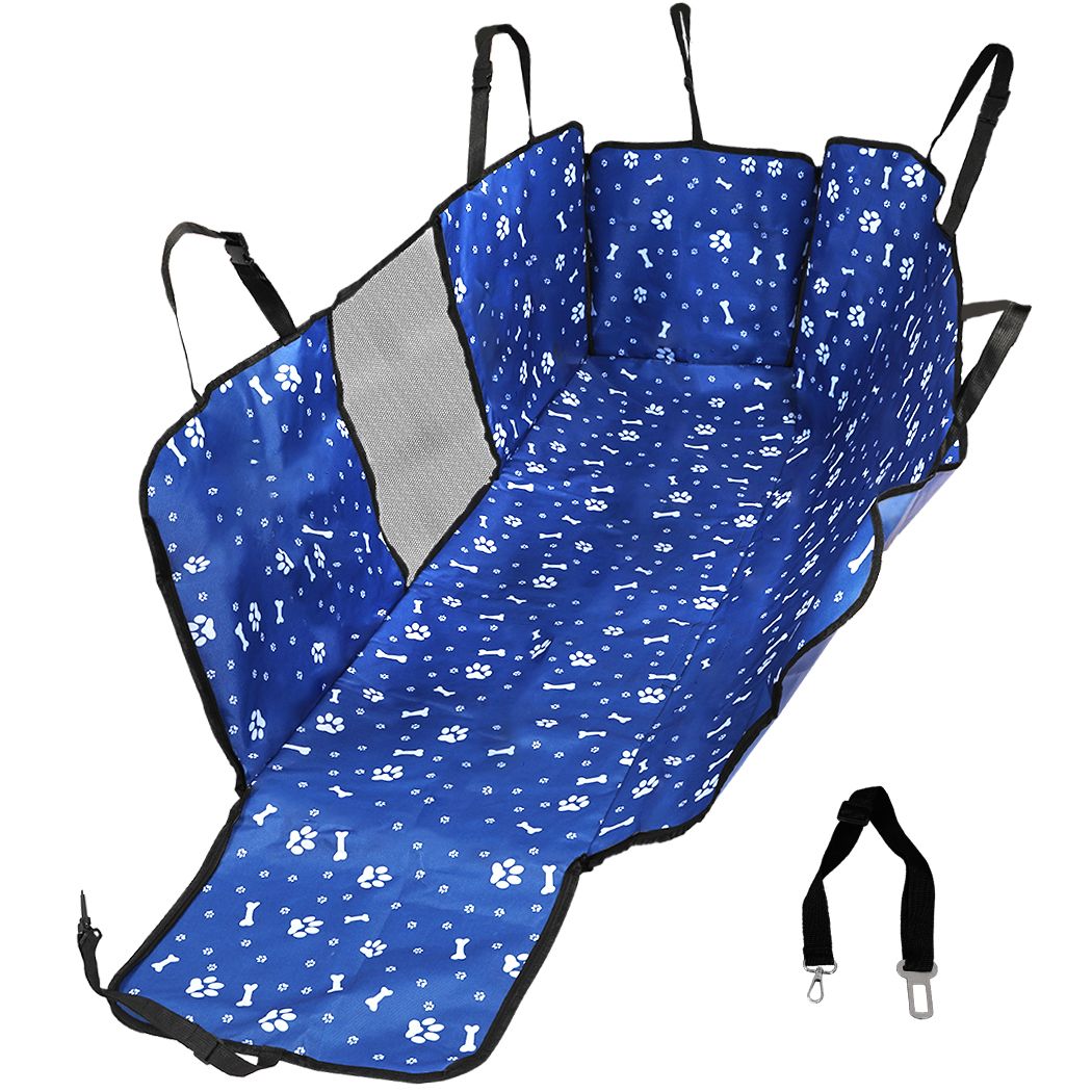 Pet Back Car Seat Cover Hammock Blue