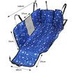 Pet Back Car Seat Cover Hammock Blue