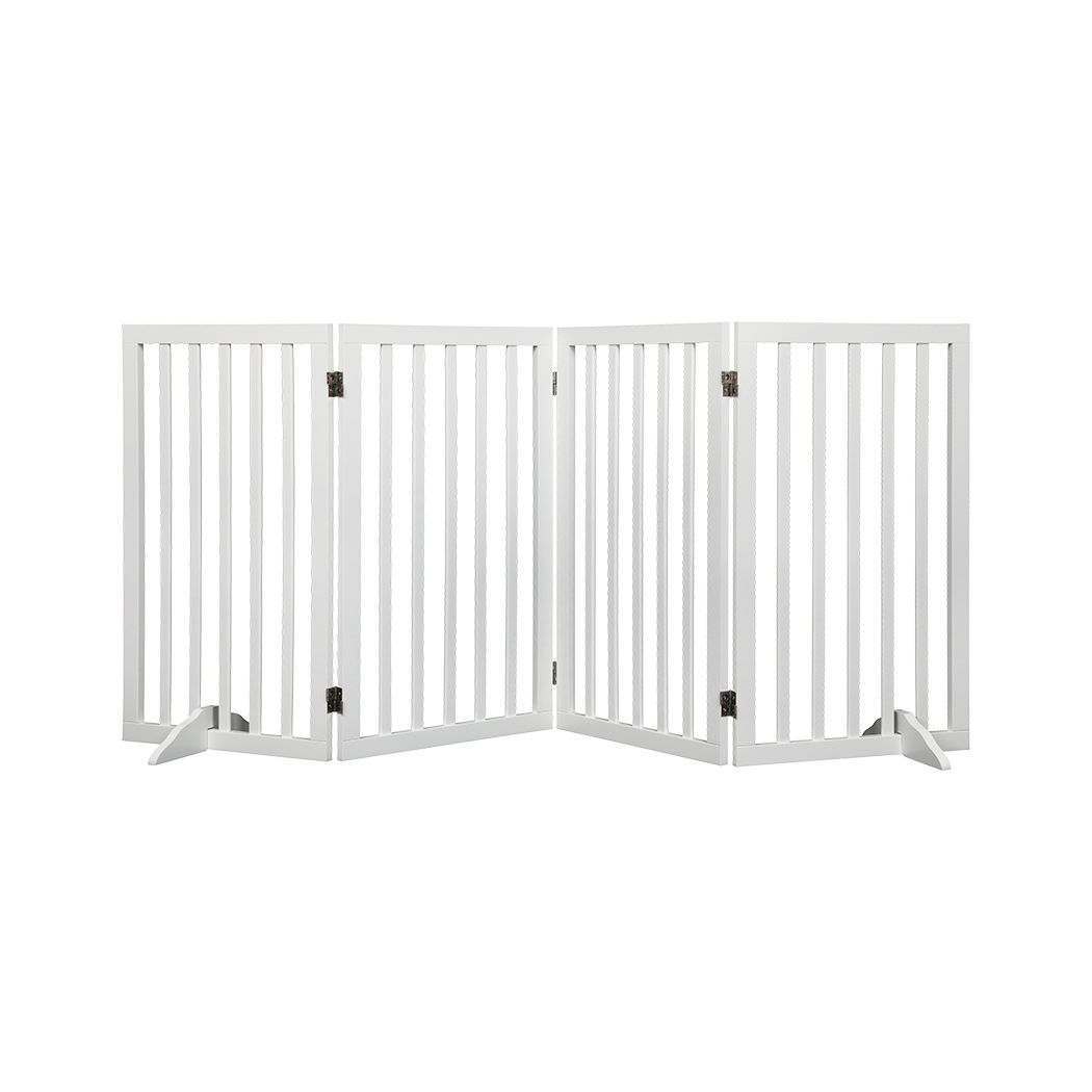 Wooden Pet Gate Dog Fence Safety White 800x 3MM