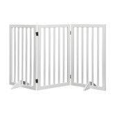 Wooden Pet Gate Dog Fence Safety White 400x 3MM