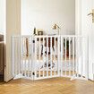 Wooden Pet Gate Dog Fence Safety White 400x 3MM