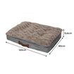 Dog Calming Bed Warm Soft Plush Comfy XL Khaki X-Large