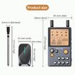 Wireless Meat Thermometer, 195FT Digital Meat Thermometer Wireless with 2 Meat Probes, Pre-Programmed and Smart Alert for BBQ Oven Grill Smoker Rotisserie Sous Vide