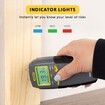 Digital Moisture Meter, Water Leak Detector, Moisture Tester, Pin Type, Backlit LCD Display With Audible and Visual High-Medium-Low Moisture Content Alerts, Grays