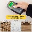 Digital Moisture Meter, Water Leak Detector, Moisture Tester, Pin Type, Backlit LCD Display With Audible and Visual High-Medium-Low Moisture Content Alerts, Grays