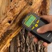 Digital Moisture Meter, Water Leak Detector, Moisture Tester, Pin Type, Backlit LCD Display With Audible and Visual High-Medium-Low Moisture Content Alerts, Grays