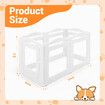 Dog Pet Playpen Kennel Crate Safety Gate Fence Cat Enclosure Cage Whelping Box Kitten Puppy Training Barrier Furniture 6 Panels 75cm Tall