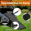 160cm Folding Dog Ramp Stair Pet Puppy Cat Aluminium Step Canine Animal Ladder for High Bed Car Truck SUV Couch Sofa with Nonslip Rug Surface