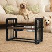 Adjustable Height Pet Feeder Elevated Medium