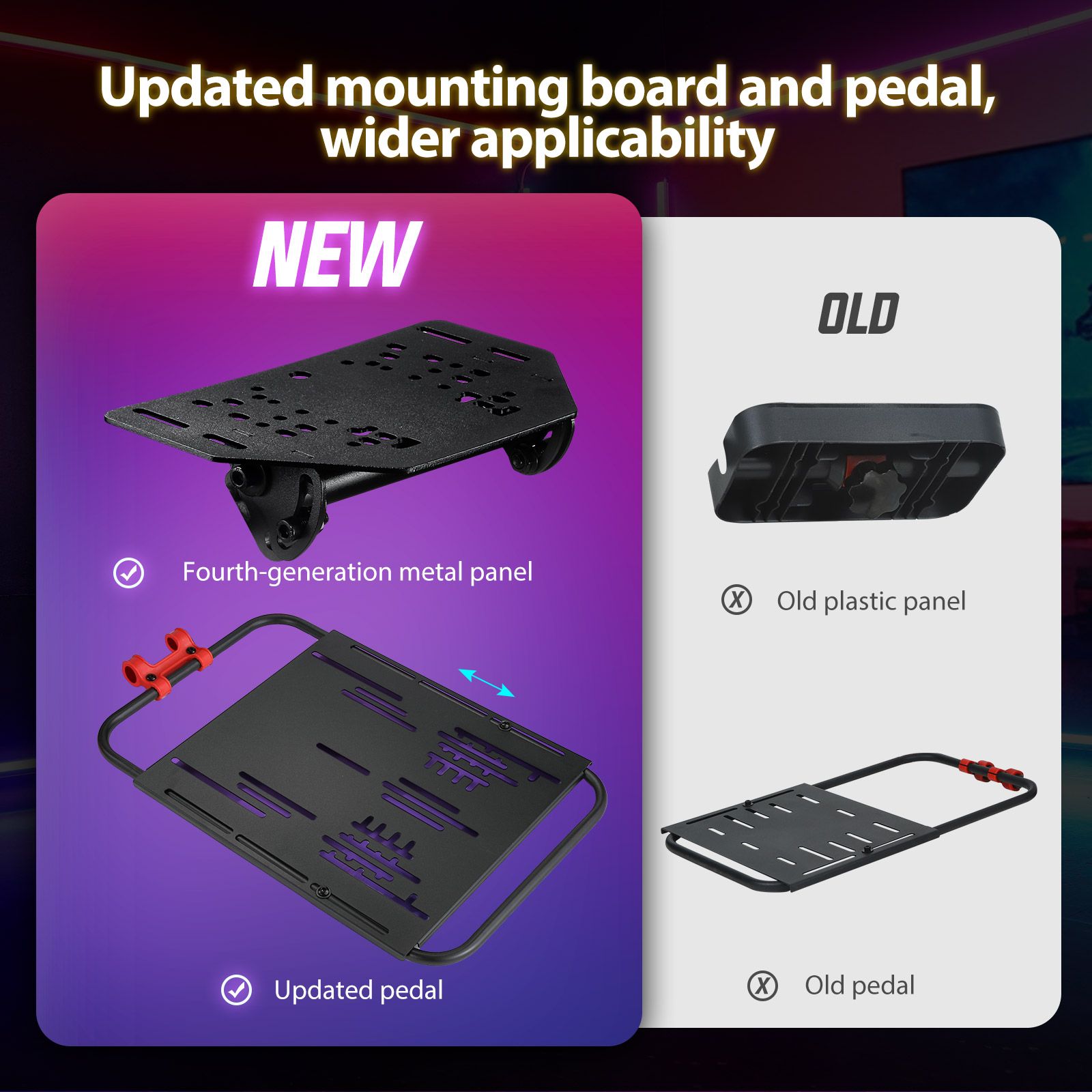 Racing Simulator Wheel Stand Sim Steering Gaming Adjustable Foldable Seat Cockpit Game Accessories Logitech G25 G902 Fanatec Thrustmaster MOZA