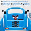 Electric Bumper Car Kids Ride On Toy RC Cars Race Vehicle Parental Remote Control 360 Degree Spin Led Lights Music Safe Joystick 6V Battery Blue