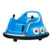 Electric Bumper Car Kids Ride On Toy RC Cars Race Vehicle Parental Remote Control 360 Degree Spin Led Lights Music Safe Joystick 6V Battery Blue