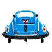 Electric Bumper Car Kids Ride On Toy RC Cars Race Vehicle Parental Remote Control 360 Degree Spin Led Lights Music Safe Joystick 6V Battery Blue