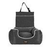 Dog Car Booster Seat Belt Pet Backrest Grey