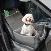 Dog Car Booster Seat Belt Pet Backrest Grey