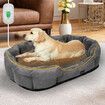 Electric Pet Heater Bed Heated XL Grey X-Large