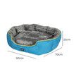 Electric Pet Heater Bed Heated L Blue Large