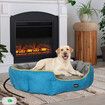 Electric Pet Heater Bed Heated L Blue Large