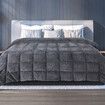 Quilt Doona Comforter Blanket Grey Queen