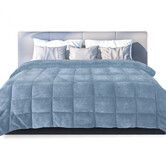 Quilt Doona Comforter Blanket Blue King