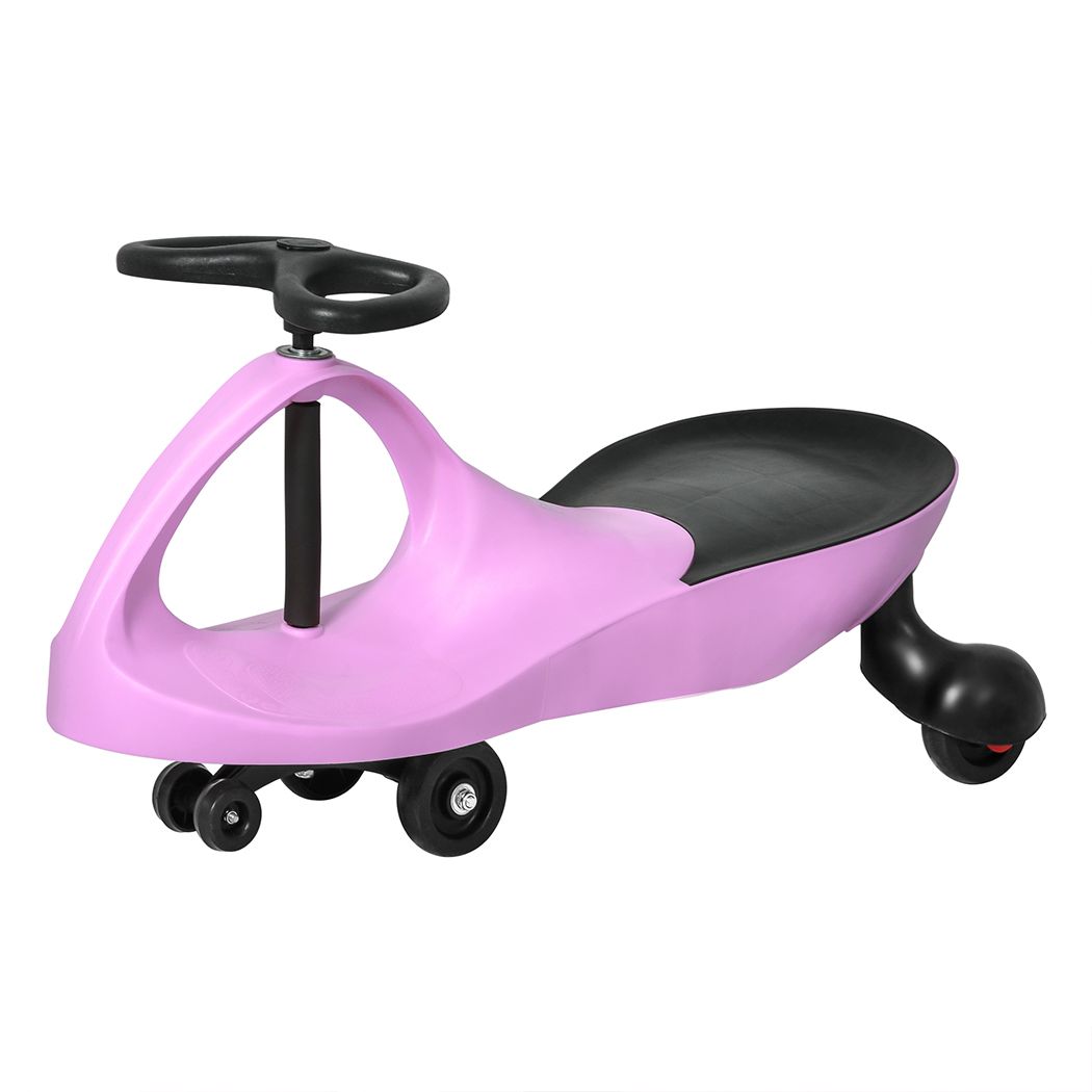 Kids Ride On Swing Car Toys Wiggle Pink