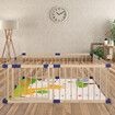 Kids Playpen Wooden Baby Safety Large