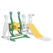 Kids Slide Swing Basketball Ring Green