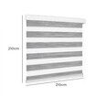 Blackout Zebra Roller Blind Curtains 210x210 Grey