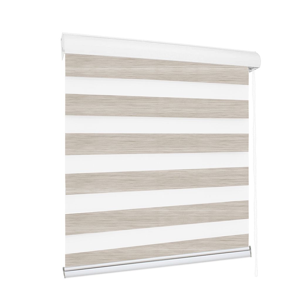 Blackout Zebra Roller Blind Curtains 180x210 Beige