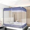 Mosquito Bed Nets Foldable Canopy Square Blue