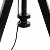 Wooden Floor Lamp Modern Tripod Black