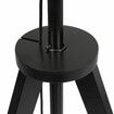 Wooden Floor Lamp Modern Tripod Black