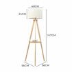 Tripod Floor Lamp with Shelf