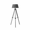 Tripod Wooden Floor Lamp Shaded Grey