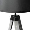 Tripod Wooden Floor Lamp Shaded Grey