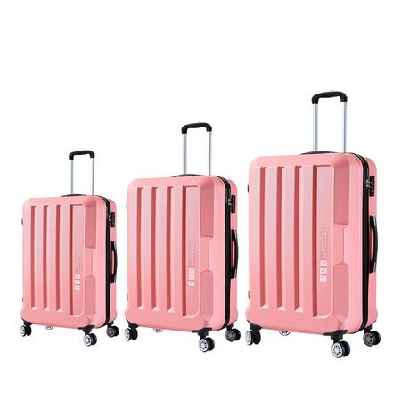 20"24"28" 3PC Luggage Sets Rose Gold