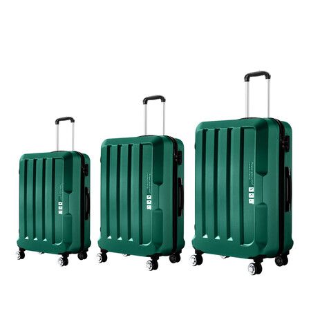 20"24"28" 3PC Luggage Sets Green