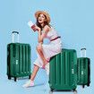 20"24"28" 3PC Luggage Sets Green