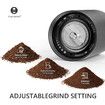 Chestnut C3S Manual Coffee Grinder,Stainless Steel S2C Conical Burr Coffee Grinder,Hand Coffee Grinder with Foldable Handle,Adjustable Grind Setting for Travel/Camping/Home,Black