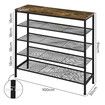 5-Tier Shoe Rack Storage Cabinet 100cm Wide